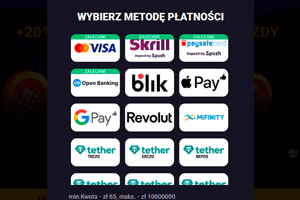 Wybierz system płatności Wybierz system płatności